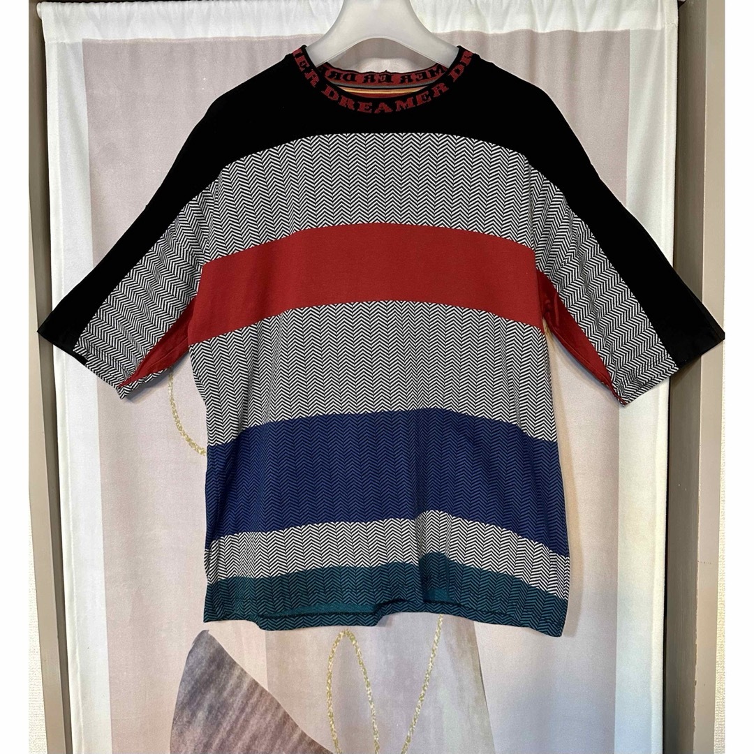 Paul Smith(ポールスミス)のポールスミス ヘリンボーン マルチボーダー Tシャツ メンズのトップス(Tシャツ/カットソー(半袖/袖なし))の商品写真