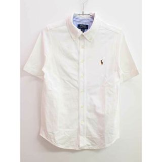 ラルフローレン(Ralph Lauren)の【新入荷!】▽ラルフローレン/Ralph Lauren▽150cm 半袖カットソーシャツ 白 フォーマル お受験 見学会 説明会 お稽古 通塾 通学 スクール 冠婚葬祭【中古】子供服 キッズ kids ジュニア 男の子 fml 302042(シャツ/カットソー)