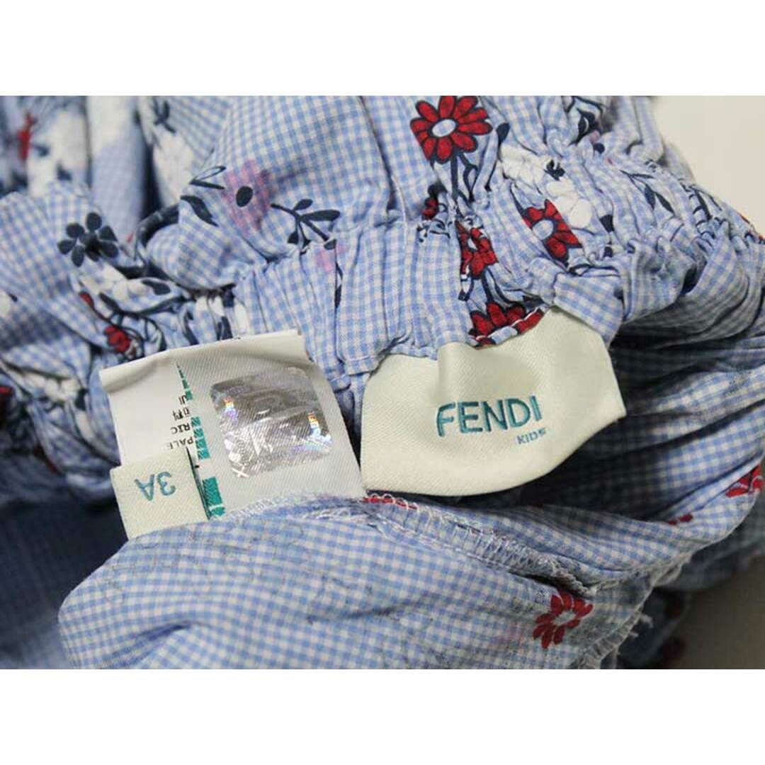 FENDI(フェンディ)の【春夏物 新入荷!】‡フェンディ/FENDI‡95cm スカート ブルー×白【中古】子供服 キッズ kids 女の子 春夏 bottoms 602042 キッズ/ベビー/マタニティのキッズ服女の子用(90cm~)(スカート)の商品写真