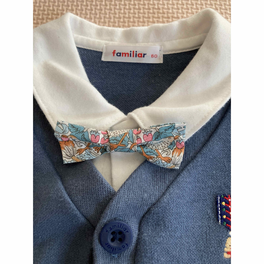 familiar(ファミリア)の【美品】familiar カバーオール キッズ/ベビー/マタニティのベビー服(~85cm)(カバーオール)の商品写真