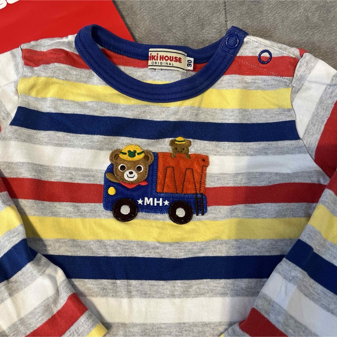 mikihouse(ミキハウス)のミキハウス　長袖Tシャツ90 キッズ/ベビー/マタニティのキッズ服男の子用(90cm~)(Tシャツ/カットソー)の商品写真