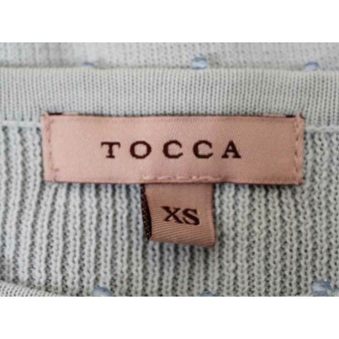 TOCCA(トッカ)の【春物 新入荷】☆TOCCA/トッカ☆BEADS ボレロ/カーディガン/無地/長袖 ライトブルー/青 レディース XS【中古】春夏 602042 レディースのトップス(カーディガン)の商品写真