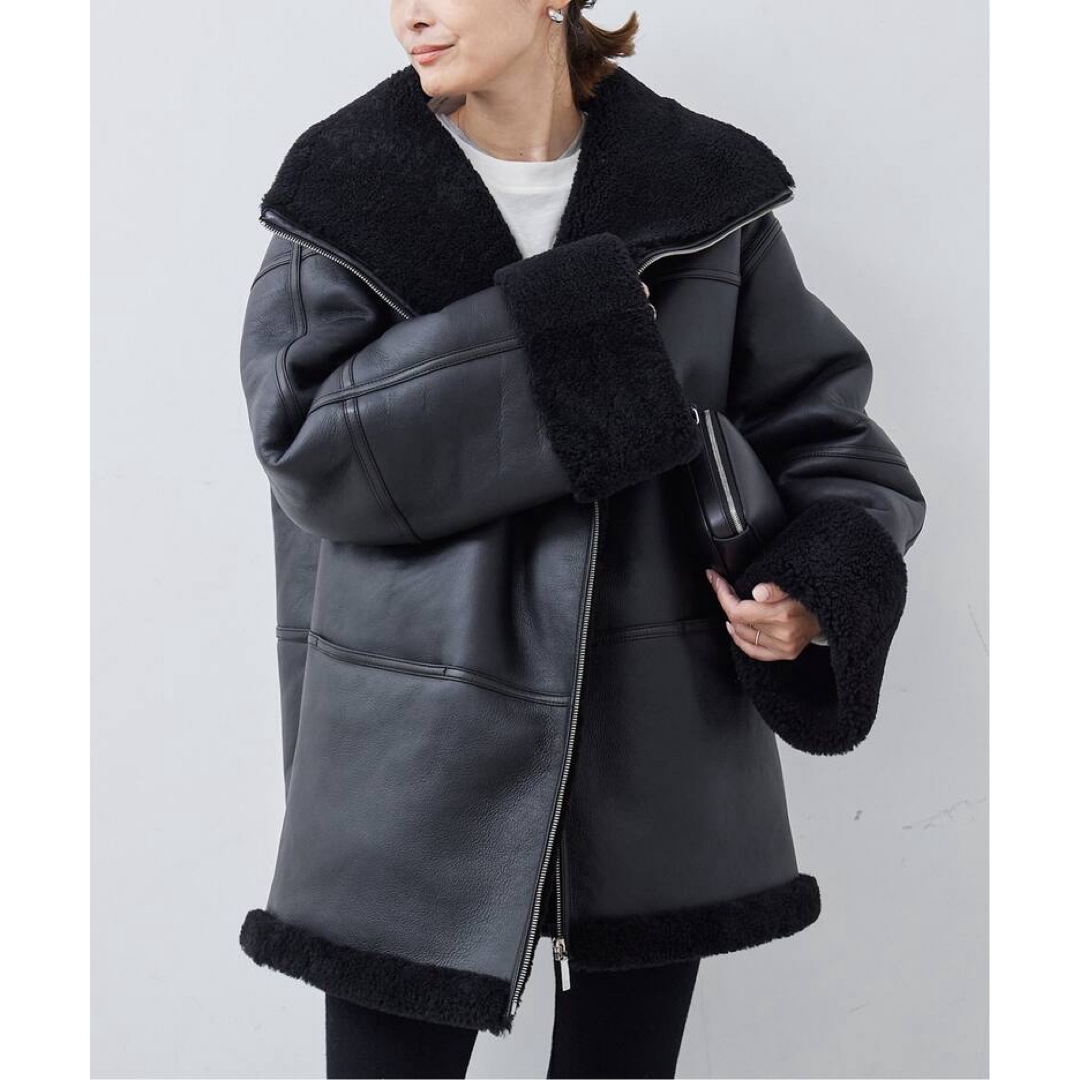 DEUXIEME CLASSE(ドゥーズィエムクラス)の【TOTEME/トーテム】 Signature Shearling Jacket レディースのジャケット/アウター(ムートンコート)の商品写真