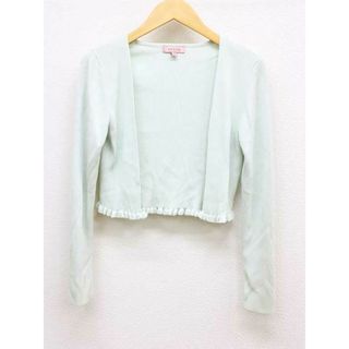 トッカ(TOCCA)の【春物 新入荷】‡TOCCA/トッカ‡フリルシルクボレロ/長袖 ライトグリーン/薄緑 レディース XS 【中古】春秋  202042(カーディガン)