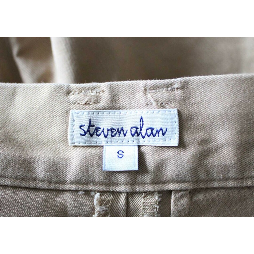 steven alan(スティーブンアラン)の【春夏物 新入荷】●Steven Alan/スティーブンアラン●COMPACT WEAPON  WIDE TROUSEXS/チノパン/トラウザーパンツ/ロングパンツ/長ズボン/十分丈 ベージュ レディース S【中古】 春夏 602042 レディースのパンツ(その他)の商品写真