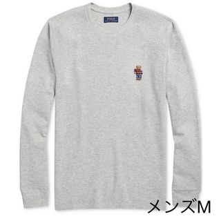 ラルフローレン(Ralph Lauren)のメンズM ラルフローレン　ギフトベア刺繍　ワッフルロンT グレー(Tシャツ/カットソー(七分/長袖))