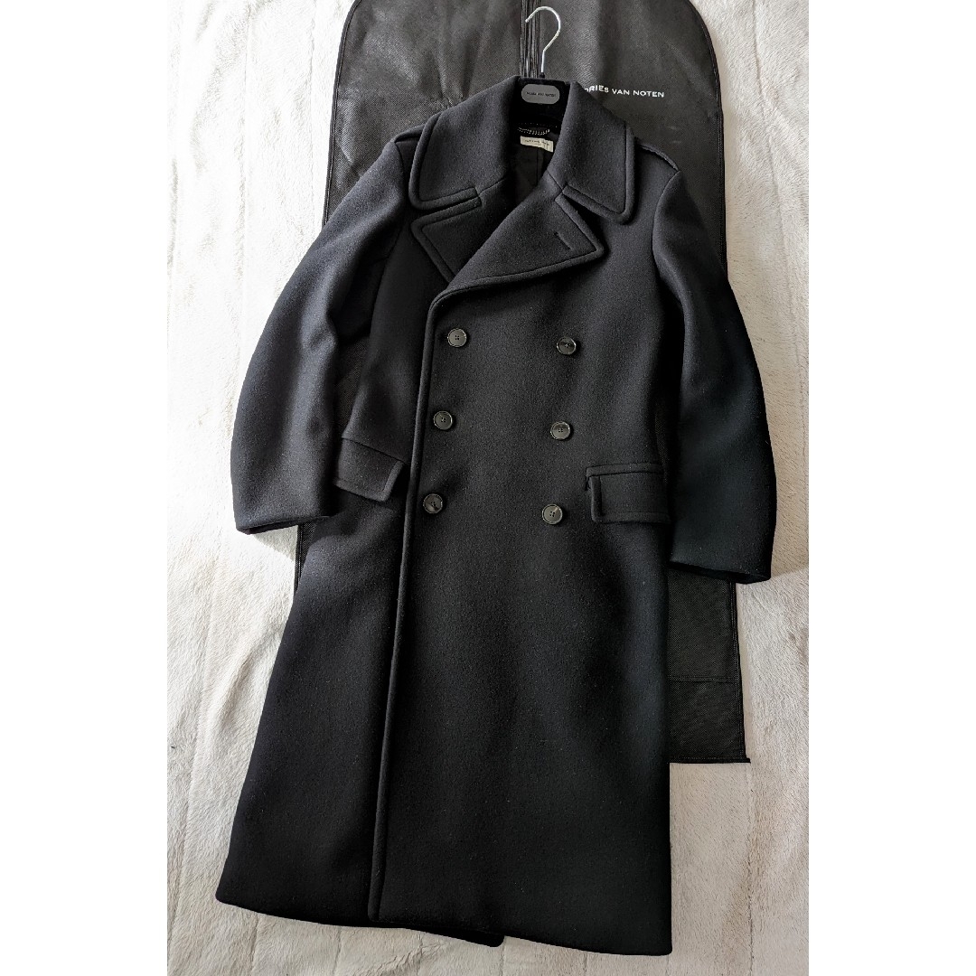 DRIES VAN NOTEN(ドリスヴァンノッテン)の至極美品　2019/20aw ドリス・ヴァン・ノッテン ダブルブレスト　コート メンズのジャケット/アウター(チェスターコート)の商品写真