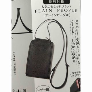 プレインピープル(PLAIN PEOPLE)のプレインピープルお財布いらずの上品スマホポシェット(ショルダーバッグ)