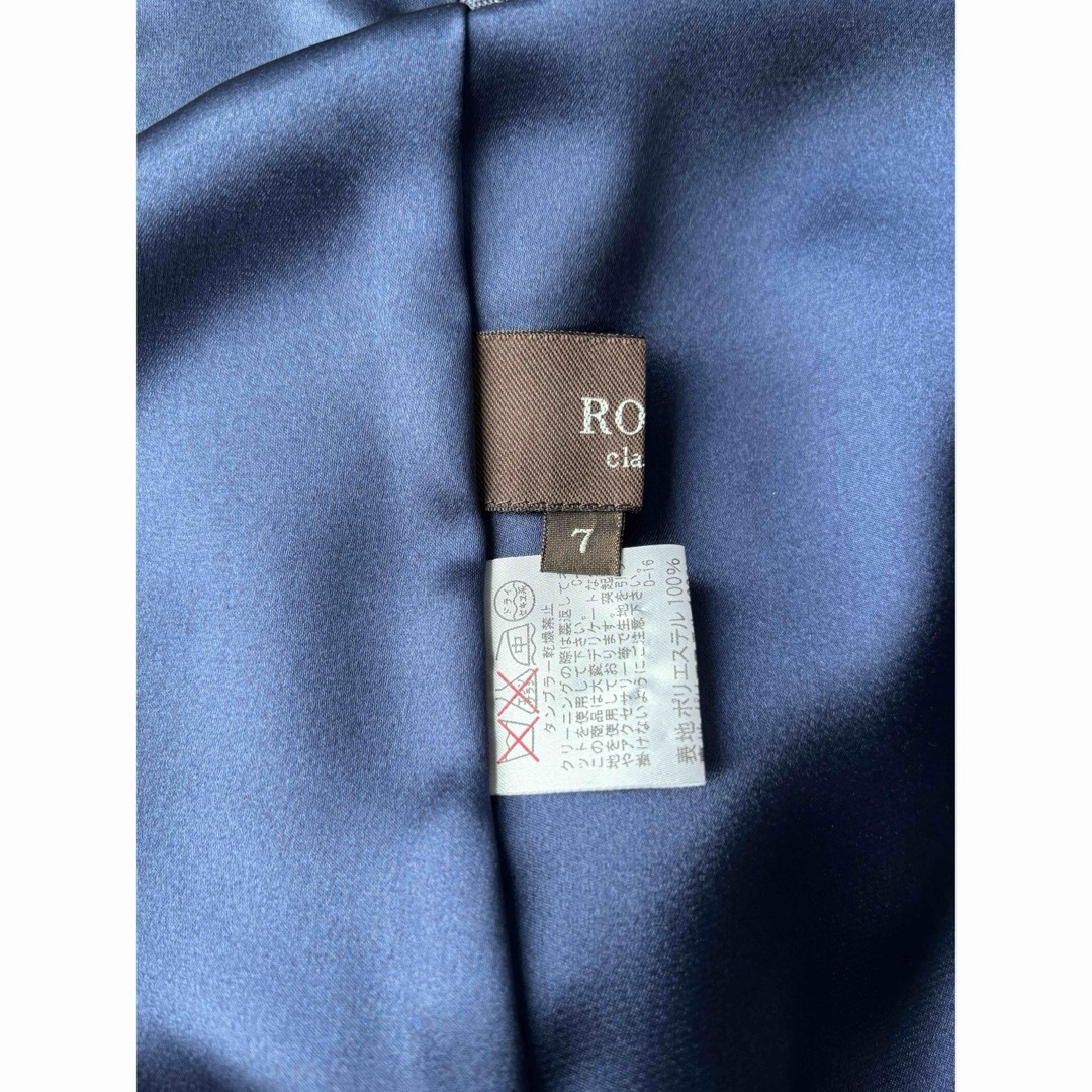 ROPE ワンピース カラードレス 膝丈 パーティードレス ノースリーブ 薄手 レディースのフォーマル/ドレス(ミディアムドレス)の商品写真