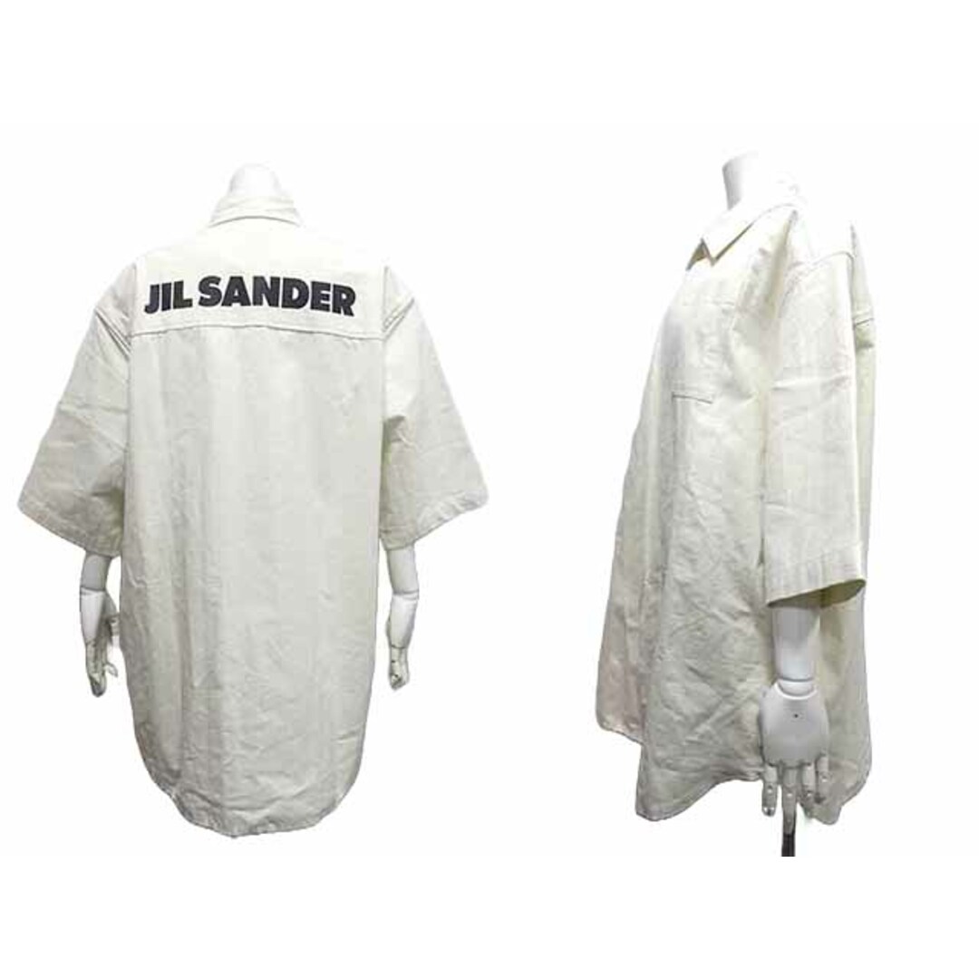 Jil Sander(ジルサンダー)の【中古】JIL SANDER ジルサンダー  トップス レディース バックロゴプリント オーバーサイズ JSMQ744142 MQ240100 レディースのトップス(シャツ/ブラウス(半袖/袖なし))の商品写真