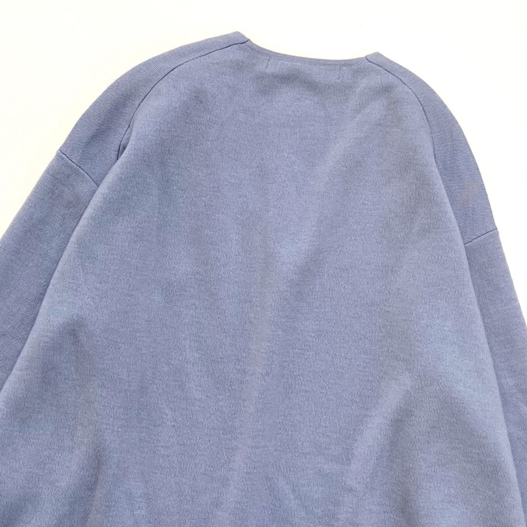 GALLARDA GALANTE(ガリャルダガランテ)の美品✨ガリャルダガランテ ブルー カラー ニット ウール Vネック ゆったり レディースのトップス(ニット/セーター)の商品写真