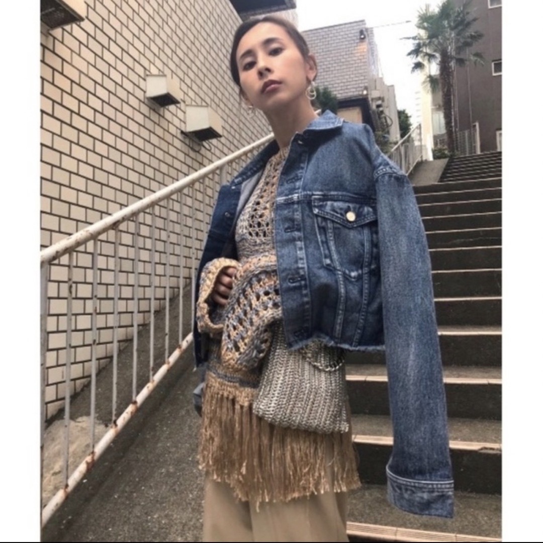 Ameri VINTAGE(アメリヴィンテージ)のAmeri  新品♡ 4WAY DENIM DRESS COAT Ｍサイズ♡ レディースのワンピース(ロングワンピース/マキシワンピース)の商品写真