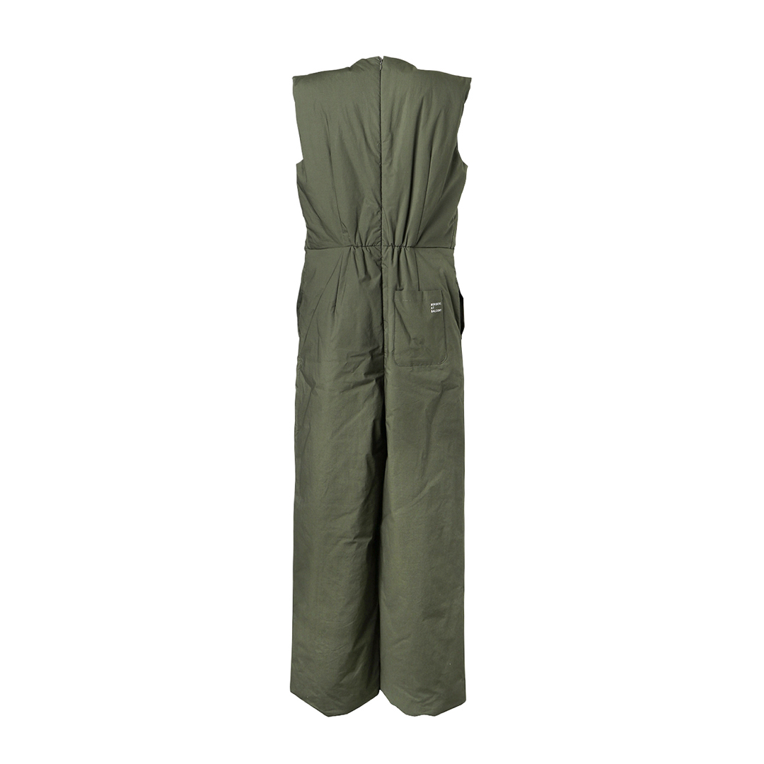 カラーカーキ新品　BORDERS at BALCONY PADDING JUMP SUITS