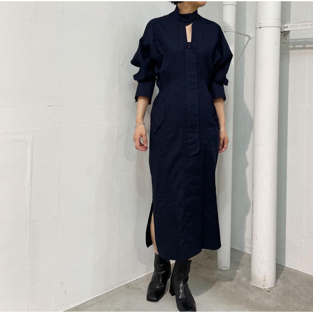 mame(マメ)のmame Cotton Double Cloth Dress レディースのワンピース(ロングワンピース/マキシワンピース)の商品写真