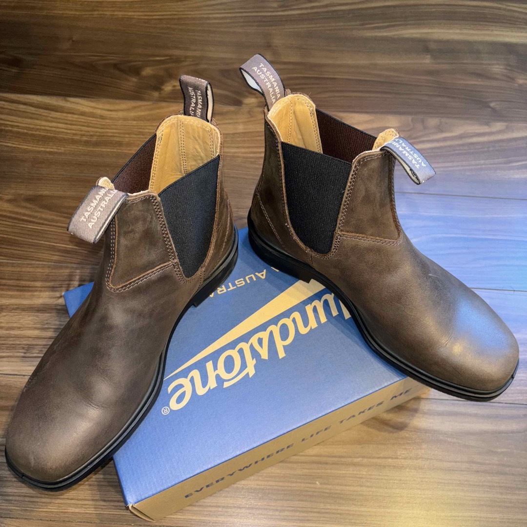 Blundstone(ブランドストーン)のBlundstone ドレスブーツ スクエアトゥ アンティークブラウン UK8 メンズの靴/シューズ(ブーツ)の商品写真