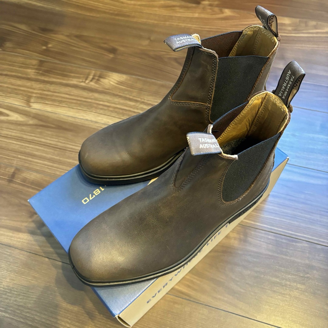 Blundstone(ブランドストーン)のBlundstone ドレスブーツ スクエアトゥ アンティークブラウン UK8 メンズの靴/シューズ(ブーツ)の商品写真