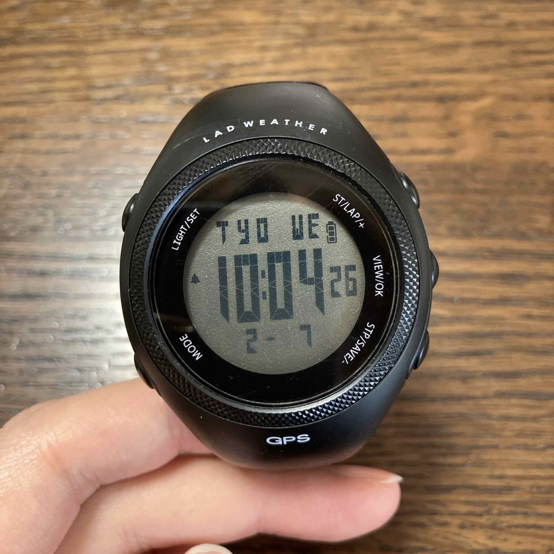 LAD WEATHER(ラドウェザー)の【値下げしました】ラドウェザー ランニングウォッチ GPS腕時計 メンズの時計(腕時計(デジタル))の商品写真