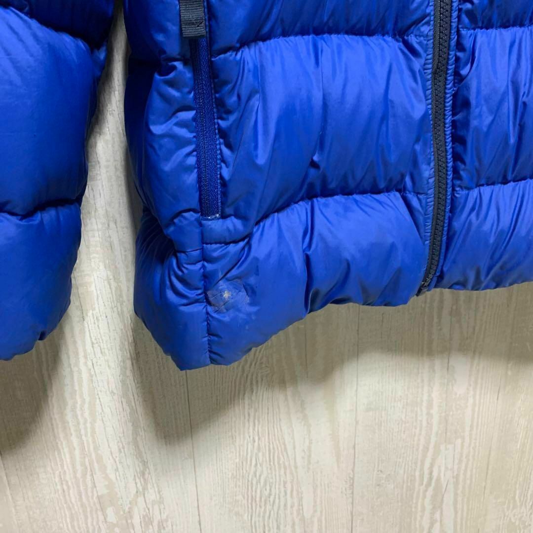 THE NORTH FACE(ザノースフェイス)の【人気】ノースフェイス　ダウン　ヌプシ　キッズ160  ブラック×ブルー キッズ/ベビー/マタニティのキッズ服男の子用(90cm~)(ジャケット/上着)の商品写真