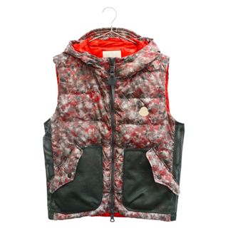 モンクレール(MONCLER)のMONCLER モンクレール GREENSAND GILET 3109R4330305 総柄ダウンベスト ジップアップジャケット マルチ(ダウンベスト)