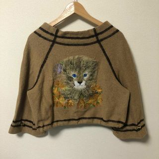 イタリヤ(伊太利屋)の伊太利屋　ノーカラージャケット　アニマル　モヘア　刺繍　ヒョウ　13(ノーカラージャケット)