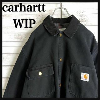 カーハート(carhartt)の8619【襟コーデュロイ】カーハート☆ワンポイント ダック地肉厚ジャケット(ブルゾン)