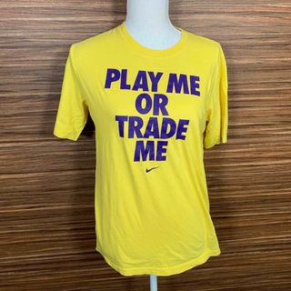 ナイキ(NIKE)のナイキ NIKE Tシャツ XLサイズ 黄色 イエロー 半袖 ロゴ プリント(Tシャツ(半袖/袖なし))