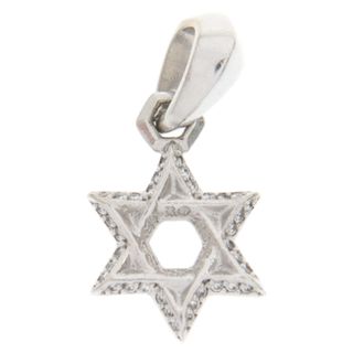 クロムハーツ(Chrome Hearts)のCHROME HEARTS クロムハーツ 18KWG STAR OF DAVID CHARM P D スターオブダビデチャーム PAVEダイヤ ホワイトゴールドネックレストップ(ネックレス)