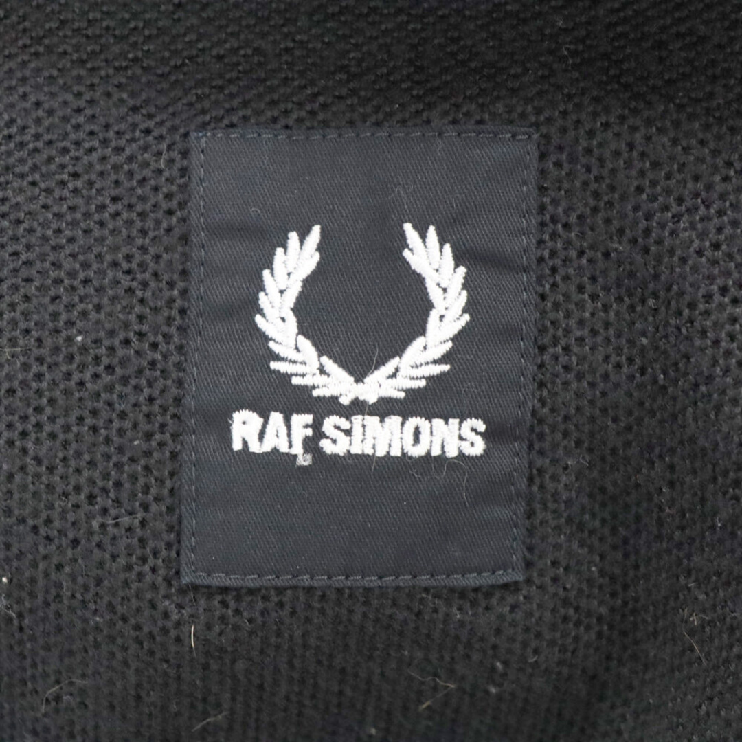 RAF SIMONS(ラフシモンズ)のRAF SIMONS ラフシモンズ SK1414 デニムパネル切替 長袖クルーネックニットセーター ブラック メンズのトップス(ニット/セーター)の商品写真