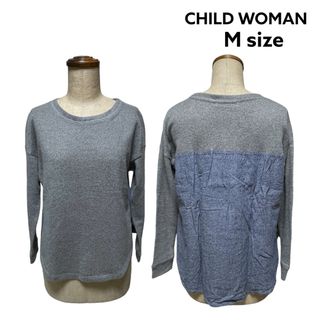 チャイルドウーマン(CHILD WOMAN)のCHILDWOMAN チャイルドウーマン 異素材切り替え トップス(カットソー(長袖/七分))