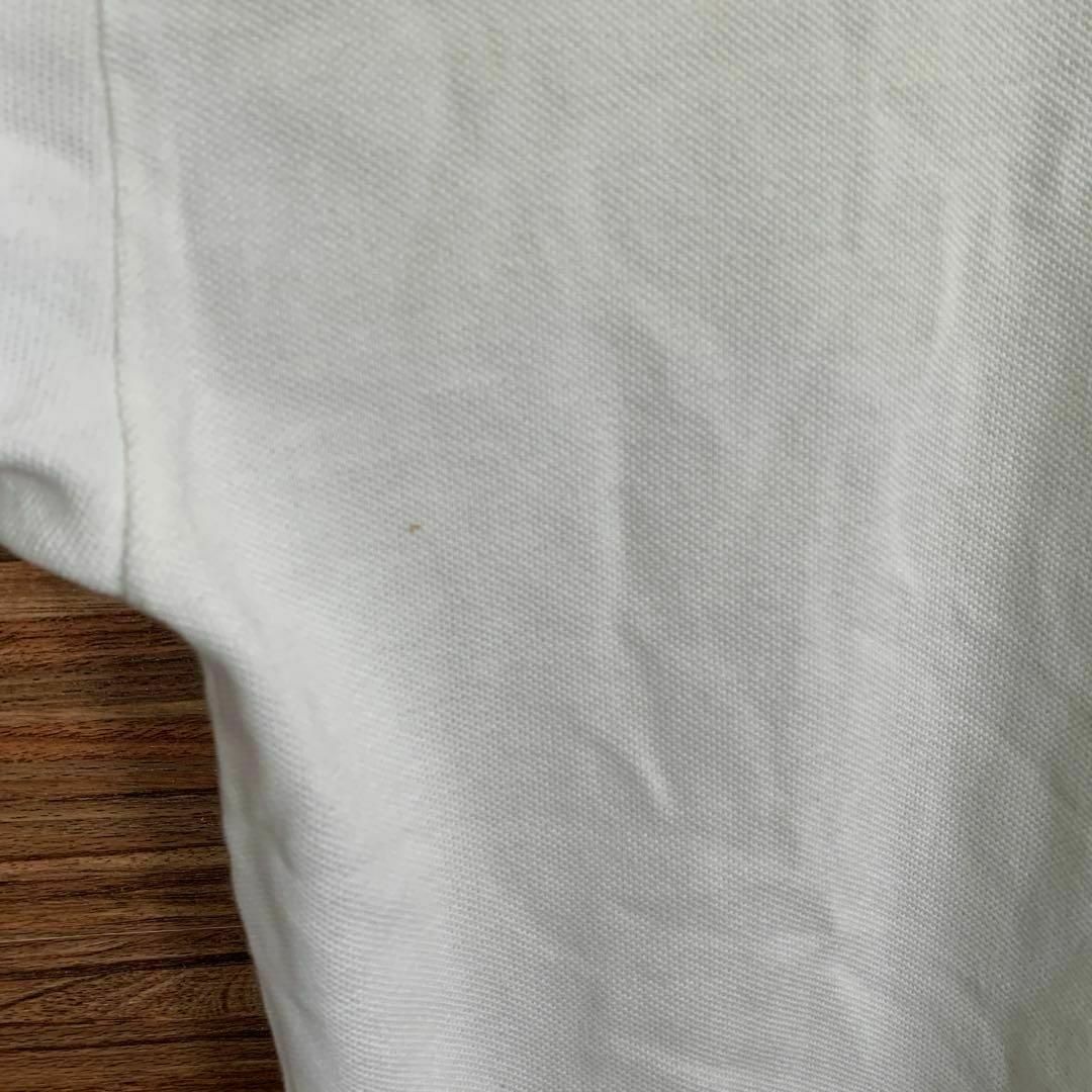 ポロシャツ️ L サイズ メンズ 白 ホワイト 半袖 英文字 メンズのトップス(ポロシャツ)の商品写真