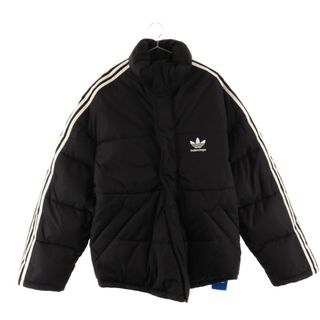 バレンシアガ(Balenciaga)のBALENCIAGA バレンシアガ ×ADIDAS PUFFER JACKET 714898 TNO19×アディダス パファージップジャケット ブラック(ダウンジャケット)