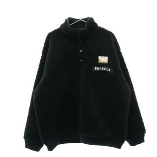 ヒューマンメイド(HUMAN MADE)のHUMAN MADE ヒューマンメイド BOA FLEECE PULLOVER ボアフリースジャケット バックロゴ ブラック(フライトジャケット)