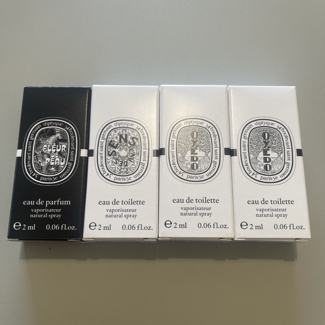 diptyque(ディプティック)のdiptyque ディプティック サンプル ミニサイズ 4点セット コスメ/美容のキット/セット(サンプル/トライアルキット)の商品写真