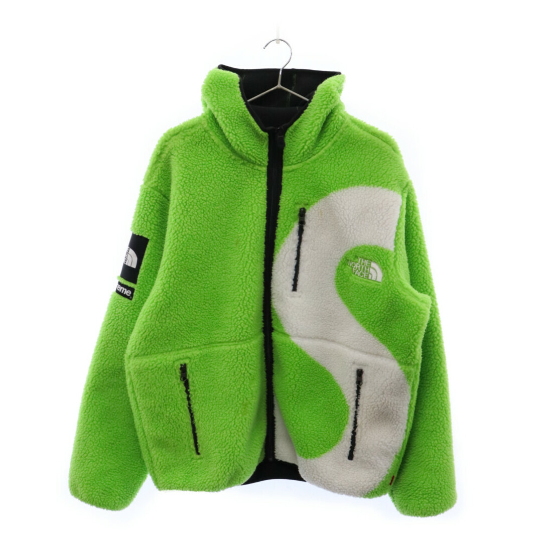 Supreme(シュプリーム)のSUPREME シュプリーム 20AW×THE NORTH FACE S Logo Hooded Fleece Jacket NT62004I ノースフェイス Sロゴフーデッドフリースジャケット グリーン メンズのジャケット/アウター(フライトジャケット)の商品写真