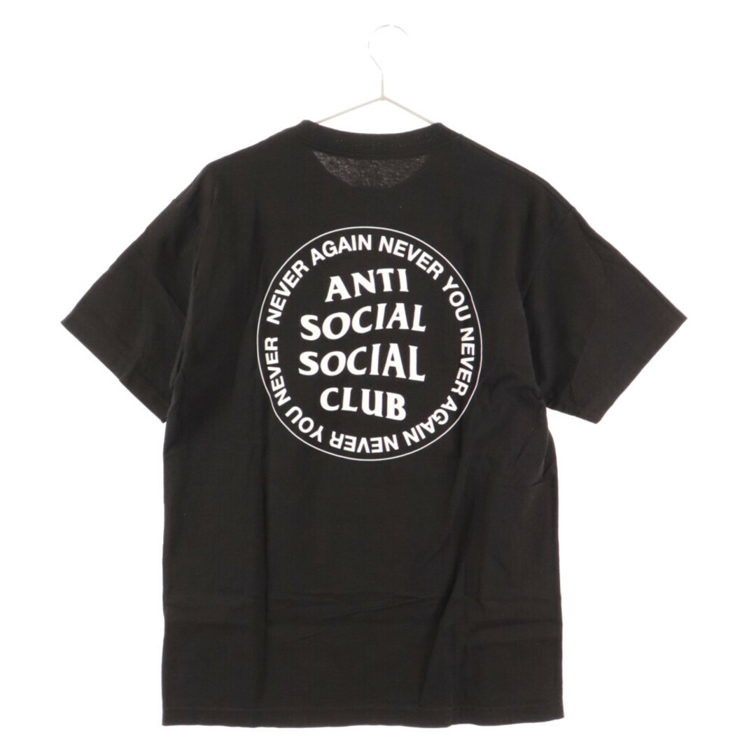 ANTI SOCIAL SOCIAL CLUB(アンチソーシャルソーシャルクラブ)のANTI SOCIAL SOCIAL CLUB アンチソーシャルソーシャルクラブ サークルロゴプリントクルーネック半袖Tシャツ ブラック メンズのトップス(Tシャツ/カットソー(半袖/袖なし))の商品写真