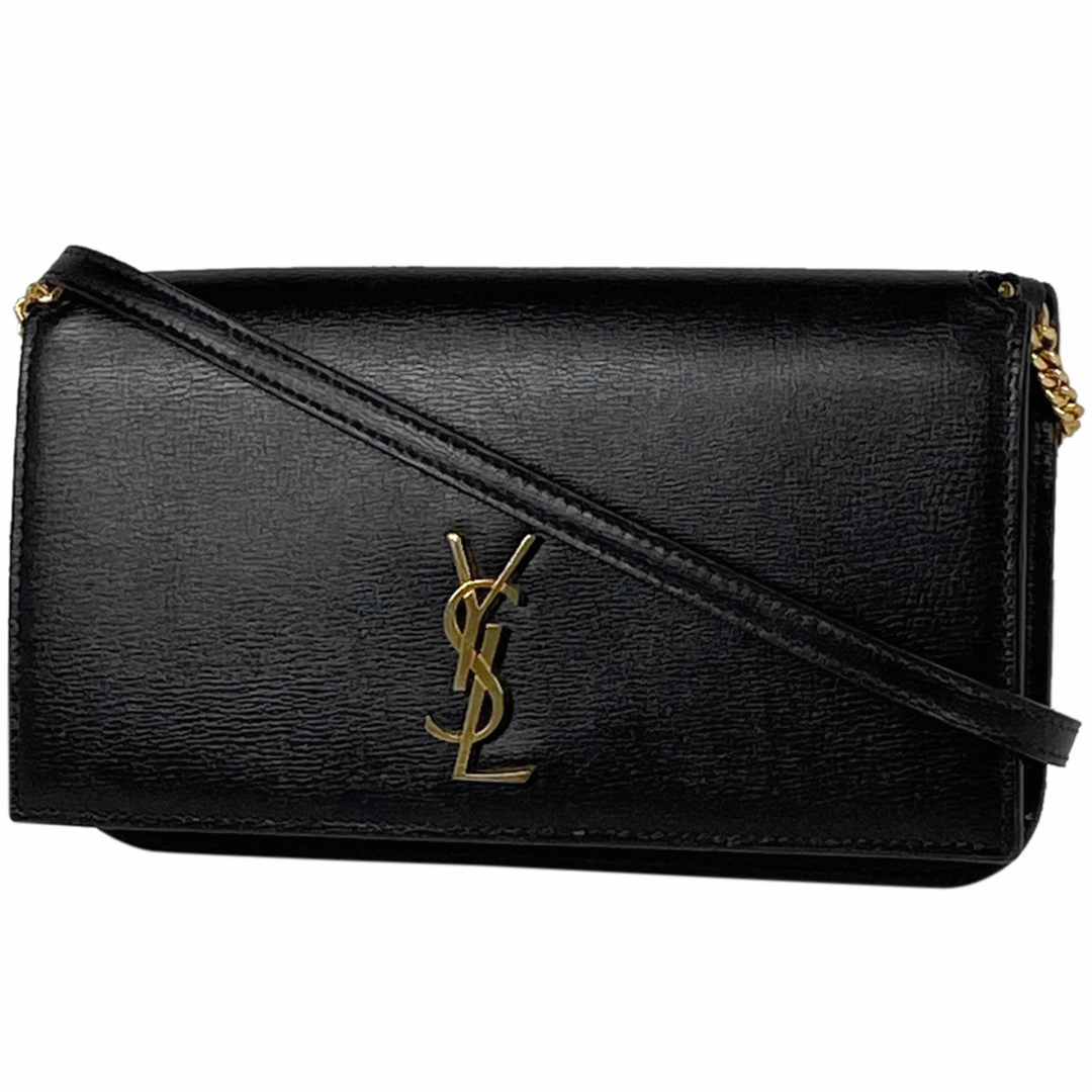 Saint Laurent(サンローラン)のイヴ・サンローラン ロゴ フォンホルダー レディース 【中古】 レディースのバッグ(ショルダーバッグ)の商品写真