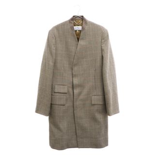 マルタンマルジェラ(Maison Martin Margiela)のMartin Margiela マルタンマルジェラ 22AW Tan Collarless Coat カラーレスコート 千鳥格子 ベージュ SI1AA0001(フライトジャケット)