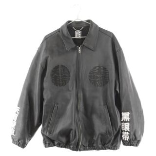 ワコマリア(WACKO MARIA)のWACKO MARIA ワコマリア ×THE BLACK EYE PATCH LEATHER 50'S JACKET×ブラックアイパッチコラボ 天国東京 レザージャケット ブラック(フライトジャケット)