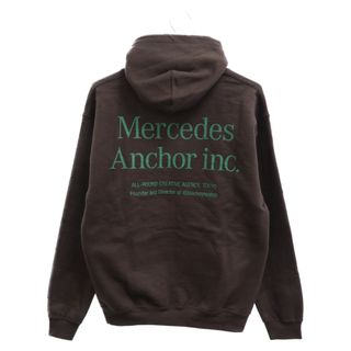 Mercedes Anchor Inc. メルセデスアンカーインク Hoodie Sweat ロゴプリント プルオーバーパーカー フーディースウェット ブラウン(パーカー)