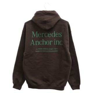 Mercedes Anchor Inc. メルセデスアンカーインク Hoodie Sweat ロゴプリント プルオーバーパーカー フーディースウェット ブラウン(パーカー)