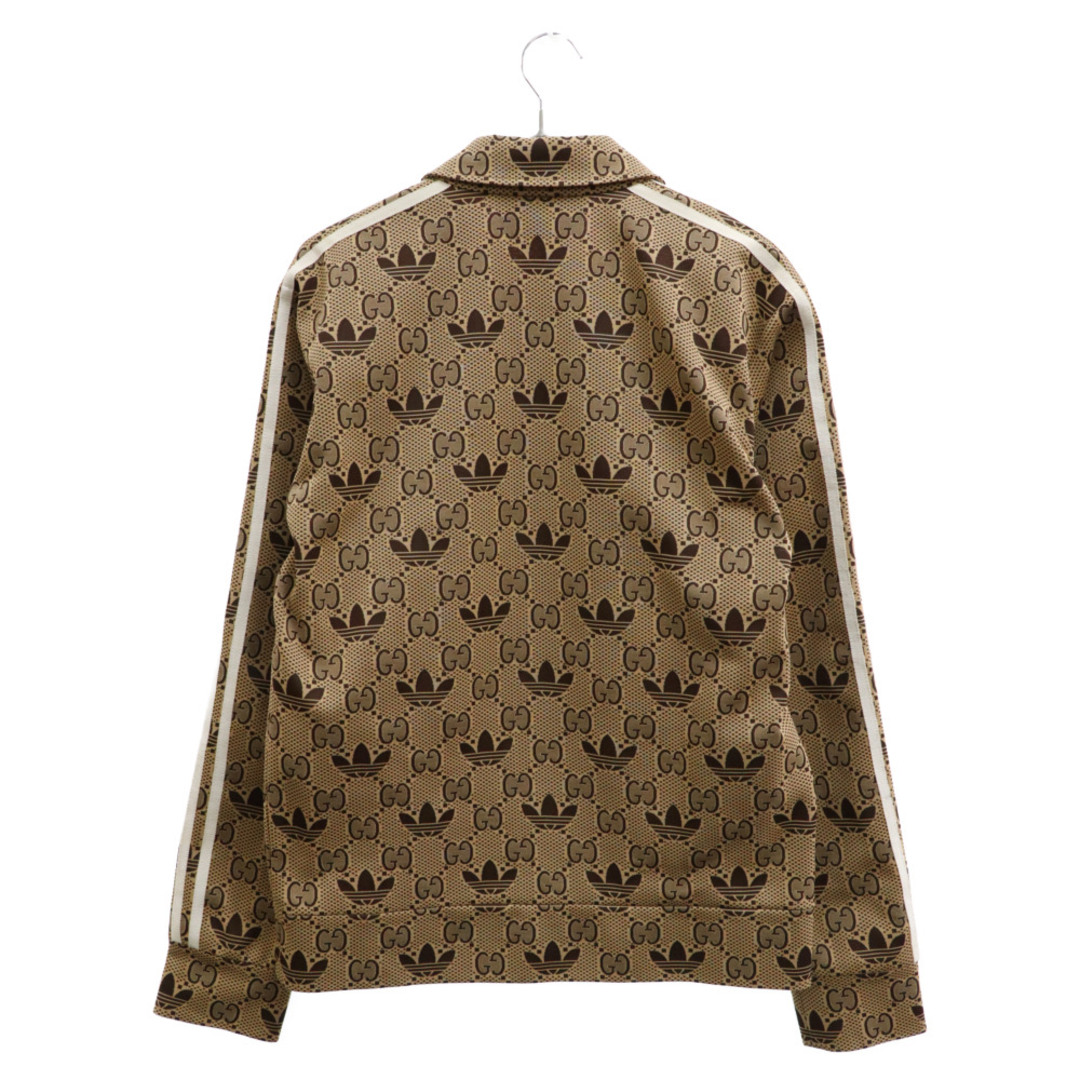 Gucci(グッチ)のGUCCI グッチ ×adidas アディダス GG トレフォイル 総柄 ジップアップ ジャケット ブラウン 722998 XJE10 メンズのジャケット/アウター(フライトジャケット)の商品写真