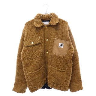 サカイ(sacai)のSacai サカイ ×Carhartt WIP Knit Jacket Michigan カーハート ニットミシガンジャケット ベージュ 23-03111M(フライトジャケット)