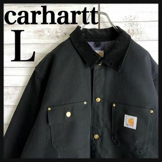 カーハート(carhartt)の8620【襟コーデュロイ】カーハート☆ダック地ワンポイントロゴ肉厚ジャケット(ブルゾン)