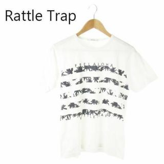 ラトルトラップ(RATTLE TRAP)のラトルトラップ Tシャツ 半袖 プリント アロハ S 白 220725AO2A(Tシャツ/カットソー(半袖/袖なし))