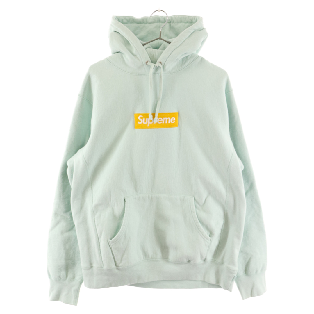 Supreme(シュプリーム)のSUPREME シュプリーム 17AW Box Logo Hooded Sweatshirt ボックスロゴ フーデッド スウェット パーカー ブルー/イエロー メンズのトップス(パーカー)の商品写真