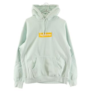 シュプリーム(Supreme)のSUPREME シュプリーム 17AW Box Logo Hooded Sweatshirt ボックスロゴ フーデッド スウェット パーカー ブルー/イエロー(パーカー)