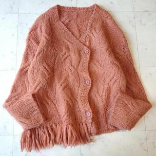 アメリヴィンテージ(Ameri VINTAGE)のAMERI アメリ 2WAY DISTORTION CABLE CARDIGAN(ニット/セーター)