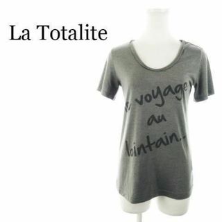 ラトータリテ(La TOTALITE)のラトータリテ Tシャツ カットソー 半袖 薄手 プリント 220726AH12A(Tシャツ(半袖/袖なし))