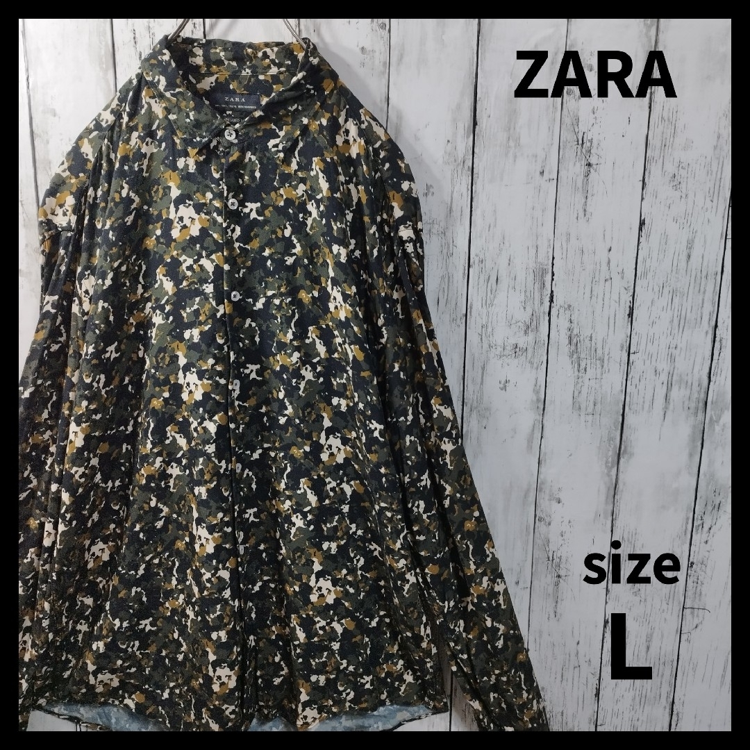 ZARA(ザラ)の【ZARA】Camo Patterned Rayon Shirt　D284 メンズのトップス(シャツ)の商品写真