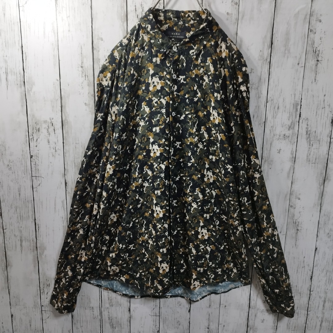 ZARA(ザラ)の【ZARA】Camo Patterned Rayon Shirt　D284 メンズのトップス(シャツ)の商品写真